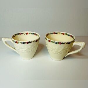 Vintage/Antique Crown Ducal Gainsborough
England Pair of Demitasse Cups 749657